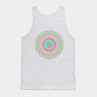 PEACE Sign Hand Pink Tank Top